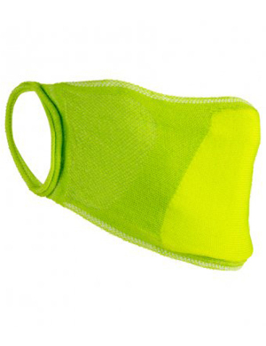 Result Anti-Bacterial Face Cover 1pk - Chartreuse